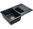 Гранитная мойка Paulmark FLUGEN 60/1,5 черный, 775х495 мм PM237850-BL 2