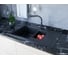 Гранитная мойка Paulmark FLUGEN 60/1,5 черный, 775х495 мм PM237850-BL 3