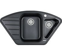 Кварцевая мойка Paulmark WIESE черный, 890х490 мм PM529050-BL