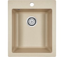 Гранитная мойка Paulmark KANTE 40 кварц, 415х490 мм PM104249-QU