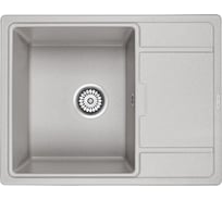 Гранитная мойка Paulmark FLUGEN 50-650 серый, 650х500 мм PM216550-GR