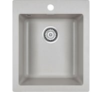Гранитная мойка Paulmark KANTE 40 серый, 415х490 мм PM104249-GR