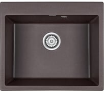 Кварцевая мойка Paulmark KANTE кофе, 600х520 мм PM106052-CO