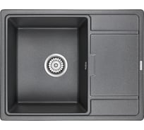 Гранитная мойка Paulmark FLUGEN 50-650 графит, 650х500 мм PM216550-DG