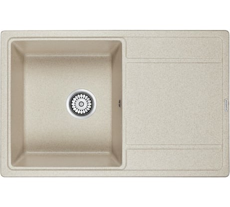Гранитная мойка Paulmark FLUGEN 50-780 бежевый, 780х500 мм PM217850-BE