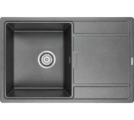 Гранитная мойка Paulmark FLUGEN 50-780 графит, 780х500 мм PM217850-DG