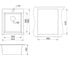 Гранитная мойка Paulmark KANTE 40 черный, 415х490 мм PM104249-BL 3