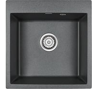 Гранитная мойка Paulmark KANTE 50 графит, 510х520 мм PM105152-DG