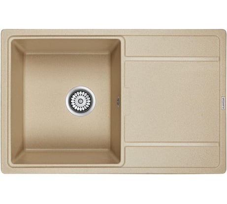 Гранитная мойка Paulmark FLUGEN 50-780 кварц, 780х500 мм, PM217850-QU