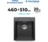 Кухонная мойка мраморная Polygran, цвет черный ARGO-460 №16 444676 2