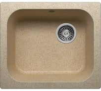 Кухонная мраморная мойка Polygran F-17 песочный №302