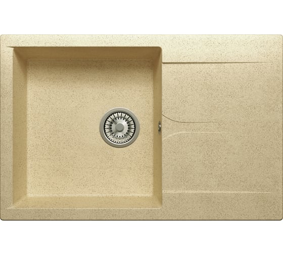 Кухонная мраморная мойка Polygran Gals-760 опал №328