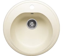 Кухонная мраморная мойка Polygran F-08 хлопок №331