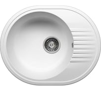 Кухонная мраморная мойка Polygran F-22 белый №26