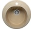 Кухонная мраморная мойка Polygran F-08 песочный №302 1