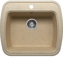 Кухонная мраморная мойка Polygran F-11 песочный №302