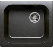 Кухонная мраморная мойка Polygran F-17 черный №16