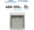 Кухонная мраморная мойка Polygran цвет серый ARGO-460 №14 444669 4