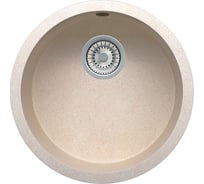 Кварцевая кухонная мойка Tolero, цвет сафари R-104 №102
