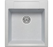 Кварцевая кухонная мойка Tolero, цвет серый металлик R-117 №001