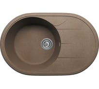 Кварцевая кухонная мойка Tolero, цвет томно-бежевый R-116 №823