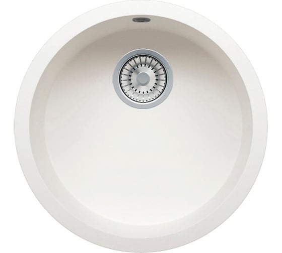 Кварцевая кухонная мойка Tolero, цвет белый R-104 №923 1