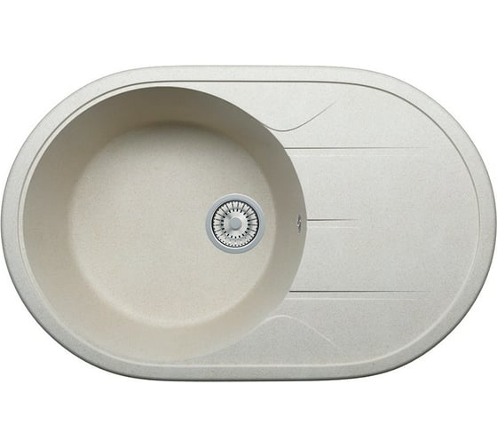 Кварцевая кухонная мойка Tolero, цвет сафари R-116 №102