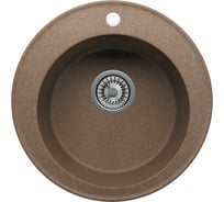 Кварцевая кухонная мойка Tolero, цвет томно-бежевый R-108 №823