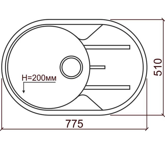 Кварцевая кухонная мойка Tolero, цвет бежевый R-116 №101