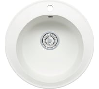 Кварцевая кухонная мойка Tolero, цвет белый R-108 №923