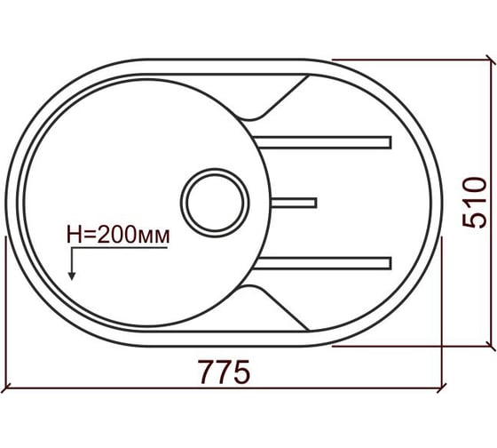 Кварцевая кухонная мойка Tolero, цвет белый R-116 №923