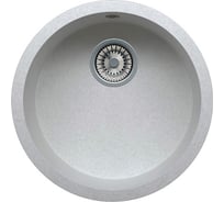 Кварцевая кухонная мойка Tolero, цвет серый металлик R-104 №001