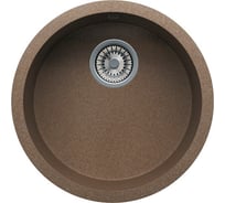 Кварцевая кухонная мойка Tolero, цвет томно-бежевый R-104 №823
