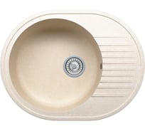 Кварцевая кухонная мойка Tolero, цвет сафари R-122 №102
