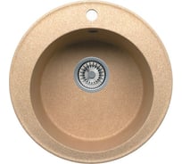Кварцевая кухонная мойка Tolero, цвет бежевый R-108 №101 765391