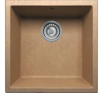 Кварцевая кухонная мойка Tolero, цвет бежевый R-128 №101