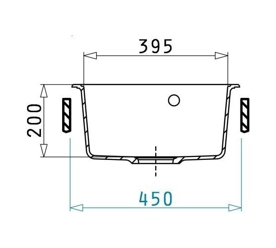 Мойка Pyramis ALINIA 1B 46x51 см, бежевый 70018101