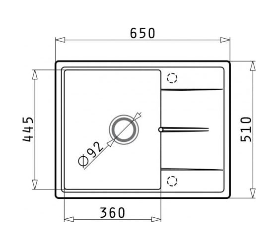 Мойка Pyramis ALINIA 1В 1D 65x51 см, бежевый 70018601