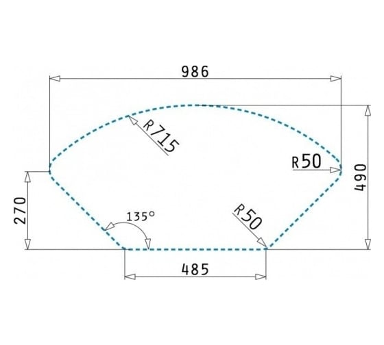Мойка Pyramis ALINIA CORNER шоколад 70029801