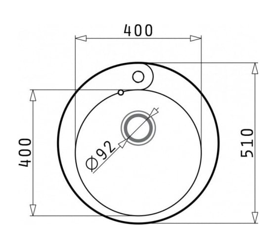 Мойка Pyramis ALINIA RONDO графит 70017501