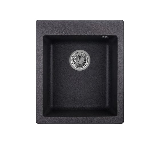 Кухонная кварцевая мойка EMAR EMQ-1415.Q Антрацит 1