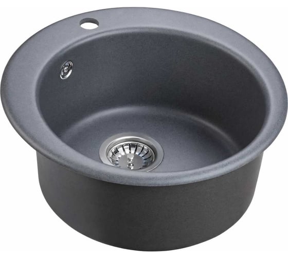 Кухонная кварцевая мойка EMAR EMQ-1475.C Антрацит