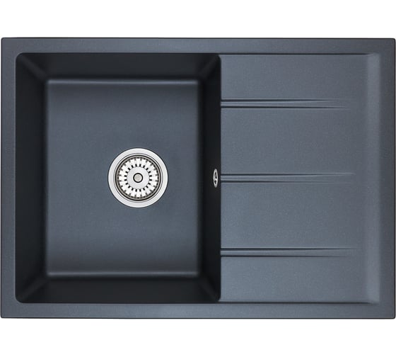 Кухонная кварцевая мойка EMAR EMQ-1700.Q Морион 1