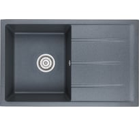 Кухонная кварцевая мойка EMAR EMQ-1800.Q Антрацит