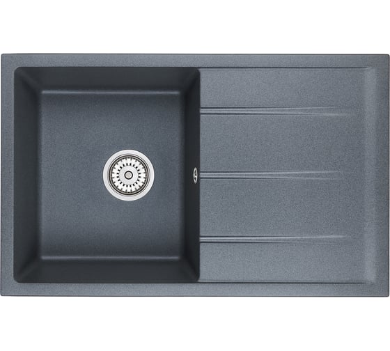 Кухонная кварцевая мойка EMAR EMQ-1800.Q Антрацит 1