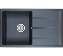 Кухонная кварцевая мойка EMAR EMQ-1800.Q Морион