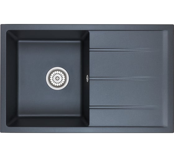 Кухонная кварцевая мойка EMAR EMQ-1800.Q Морион
