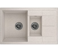 Кухонная кварцевая мойка EMAR EMQ-2775.Q Кварц