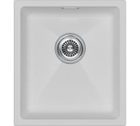 Мойка Paulmark LUMI 41UNI, IT-GRANIT, белый, 410x460 мм LU41-WH