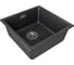 Мойка Paulmark LUMI 45UNI, IT-GRANIT, черный, 455x460 мм LU45-BL 2